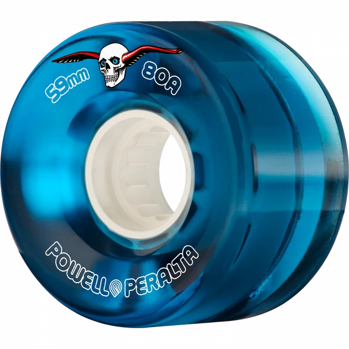 Powell Peralta Clear Cruiser 59mm Blue Skateboard Wheels