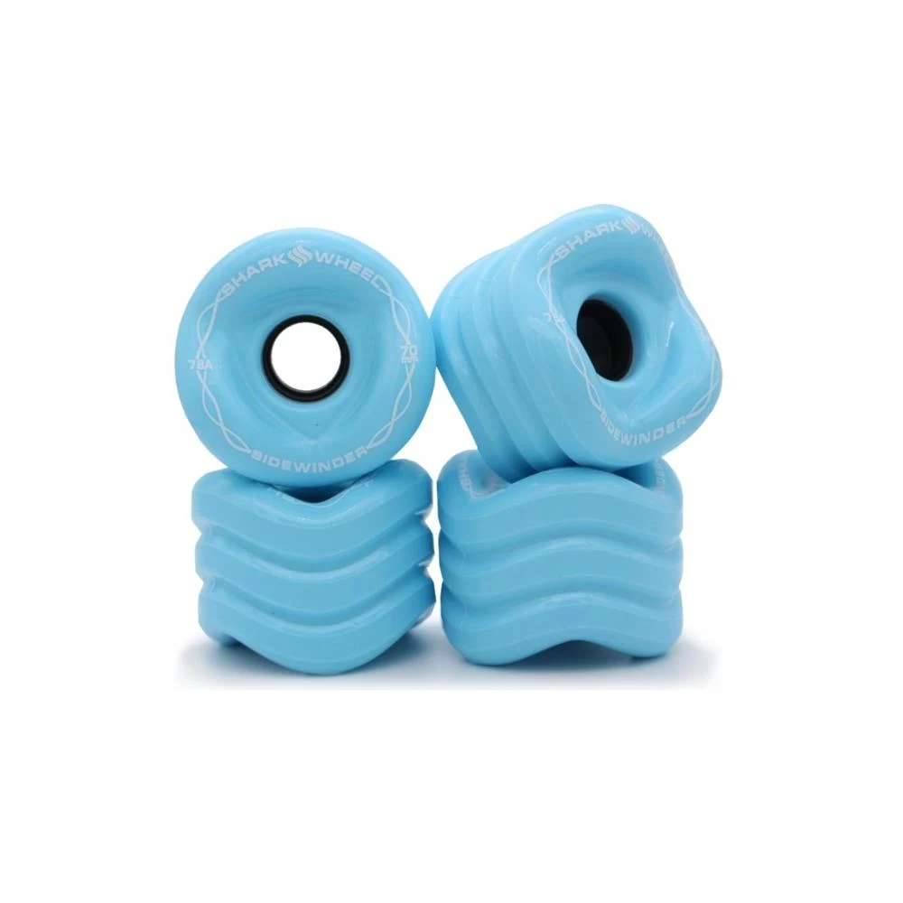70mm 78a Ice Blue Sidewinder Longboard Wheels