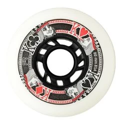 FR Street Kings Inline Skate Wheels 85a - White 4 Pack