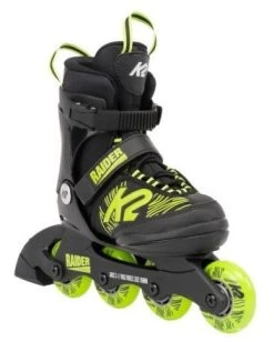 K2 Raider Boys Adjustable Size Skates - Black/Lime