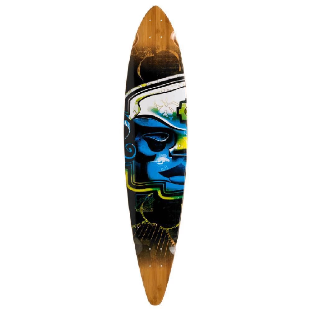 Bamboo Mayan Head Trurute 44" Pintail Longboard - Image 3