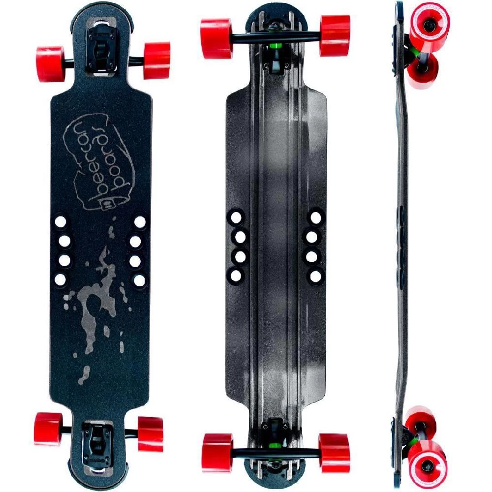 Beercan Black 38" Hoke Drop Through Longboard