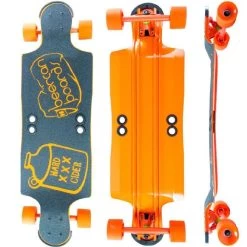 Beercan Orange 35" Hard Cider Drop Down Longboard