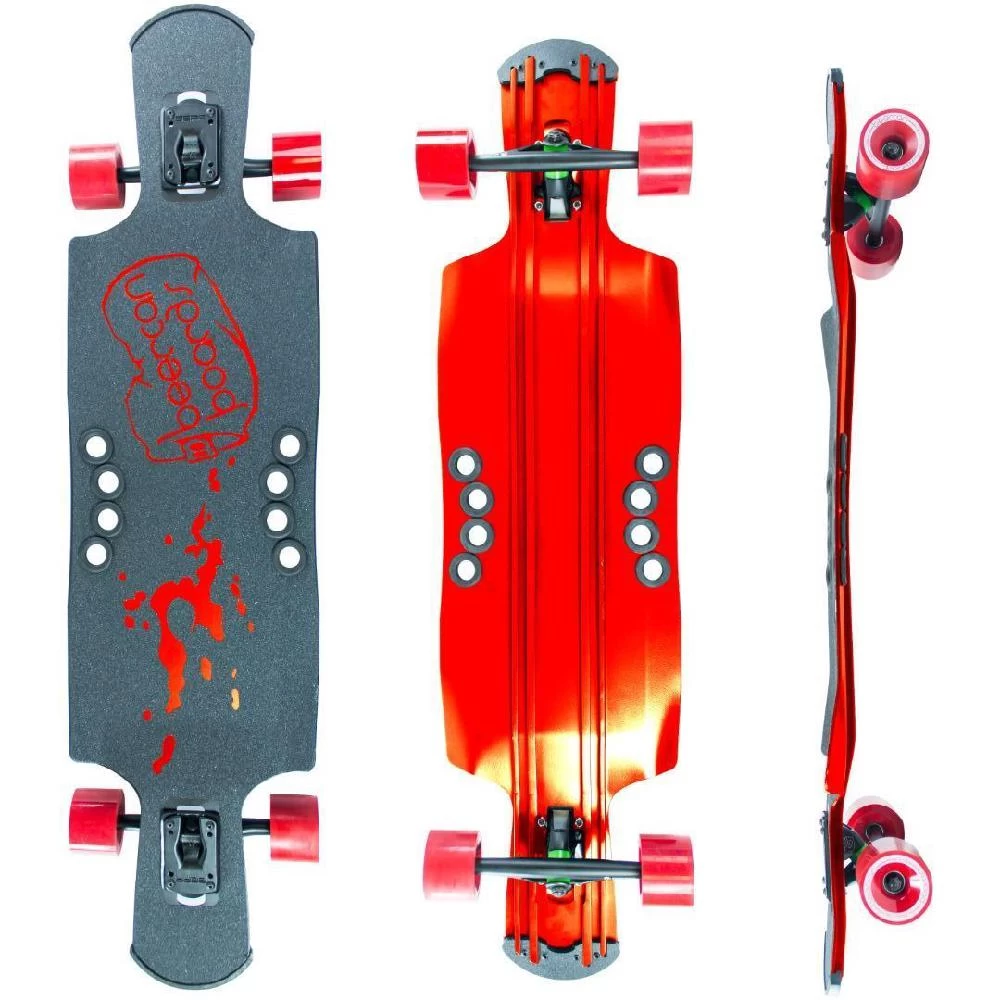 Beercan Red 40" Kegger Drop Through Longboard