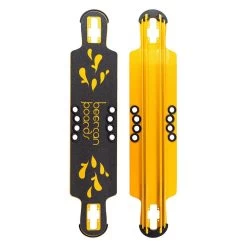 Beercan Yellow 38" Hoke Drop Through Longboard Deck