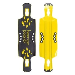 Beercan Yellow 40" Kegger Drop Through Longboard Deck