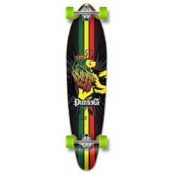 Best 40" Rasta Kicktail Longboard 40" From Punked Complete