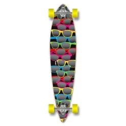 Black Pintail Shades Longboard 40 Inch From Punked - Complete