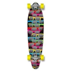 Black Shades 40" Kicktail Longboard From Punked