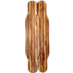 Blank 48" Smoke Double Kick Dancing Longboard Deck