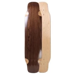 Blank Double Kicktail Topmount Dark Walnut 39" Longboard Deck