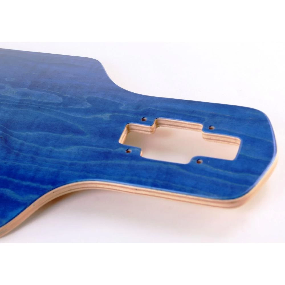 Blank Drop Through Natural 39 Inches Longboard Deck - Image 2