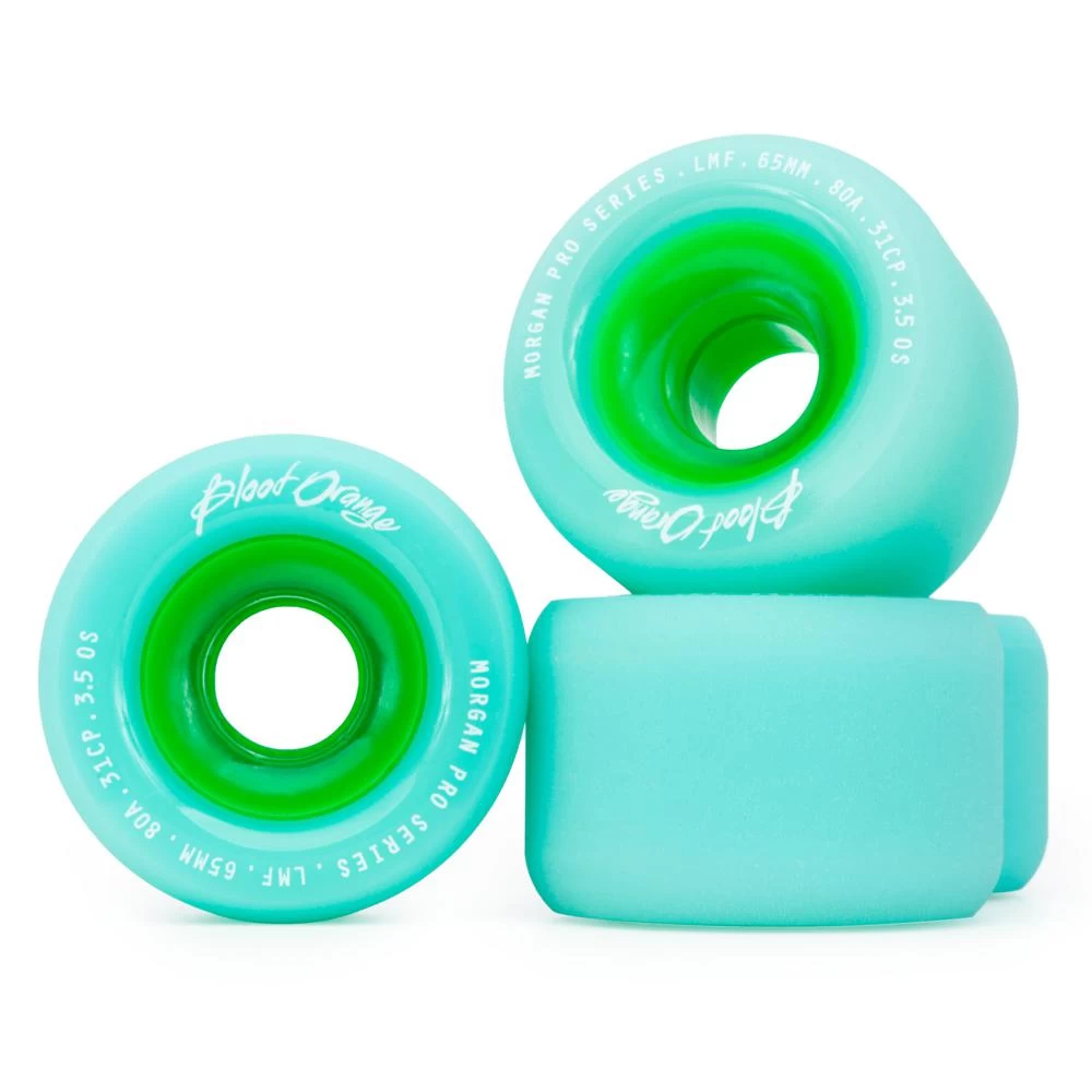 Madrid Blood Orange Morgan Pro Series 65mm/80A Seafoam Wheels