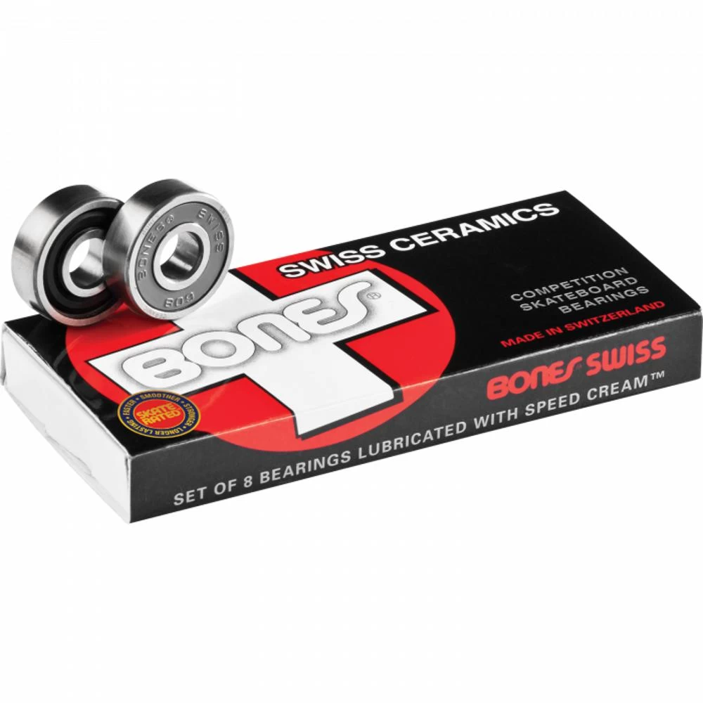 Bones Swiss Ceramic Skateboard Longboard Bearings