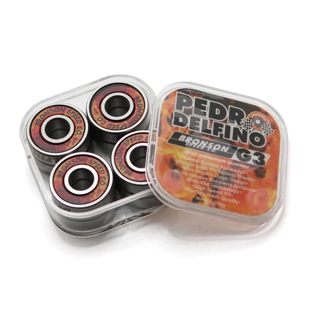 Bronson G3 Pedro Delfino Skateboard Longboard Bearings - Image 7