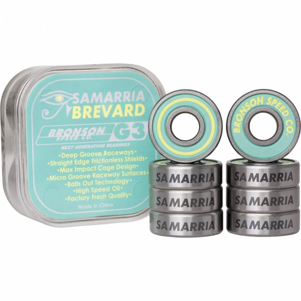 Bronson G3 Samarria Brevard Skateboard Longboard Bearings