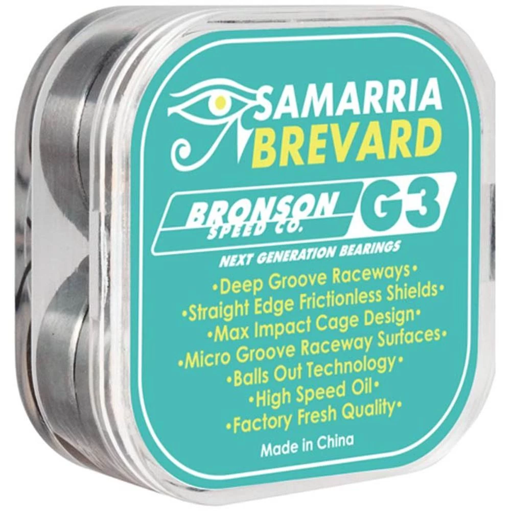 Bronson G3 Samarria Brevard Skateboard Longboard Bearings - Image 3