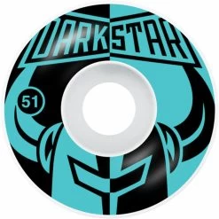Darkstar Divide 51 Mm Black/Aqua Wheels