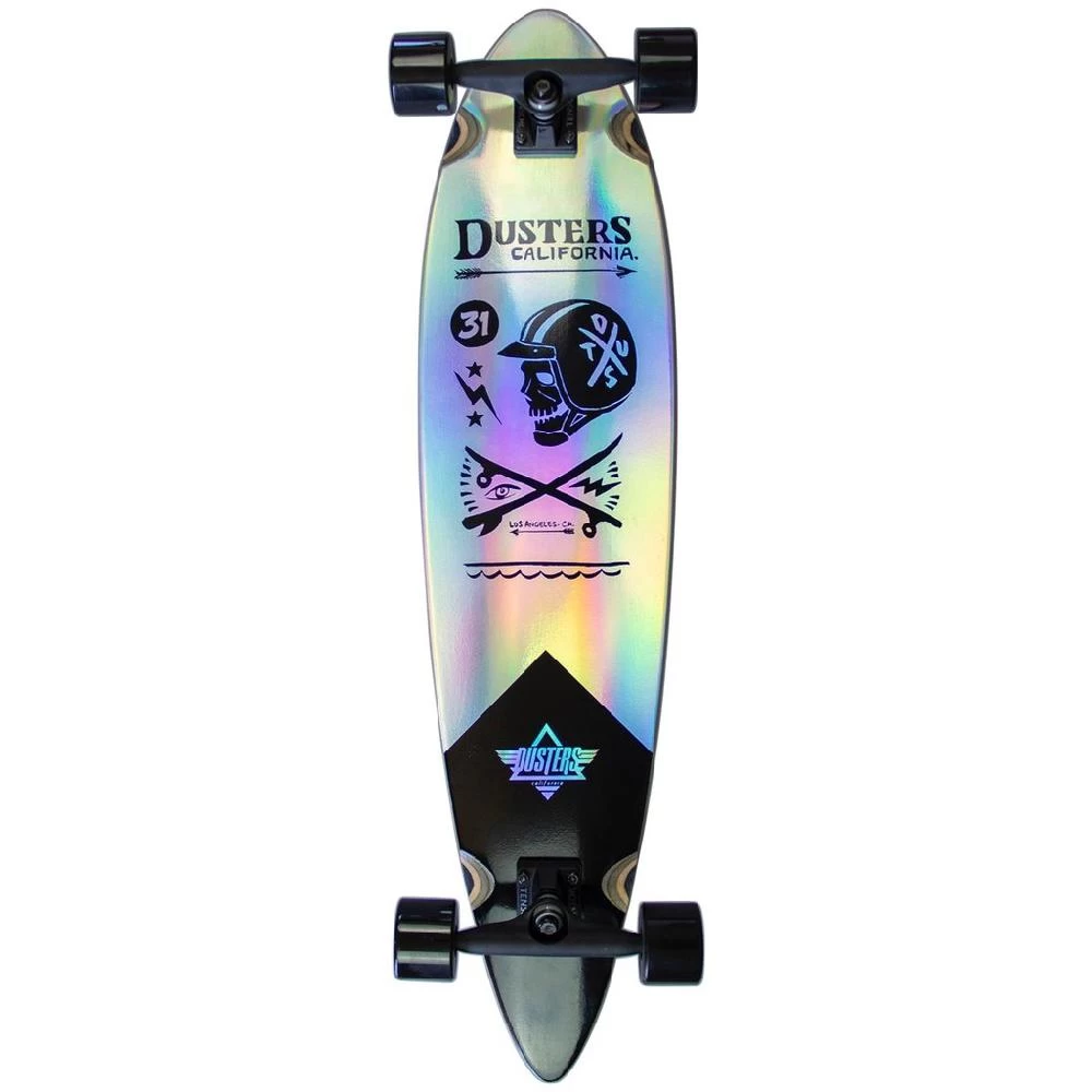 Dusters California Moto Cosmic Holographic 37" Pintail Longboard