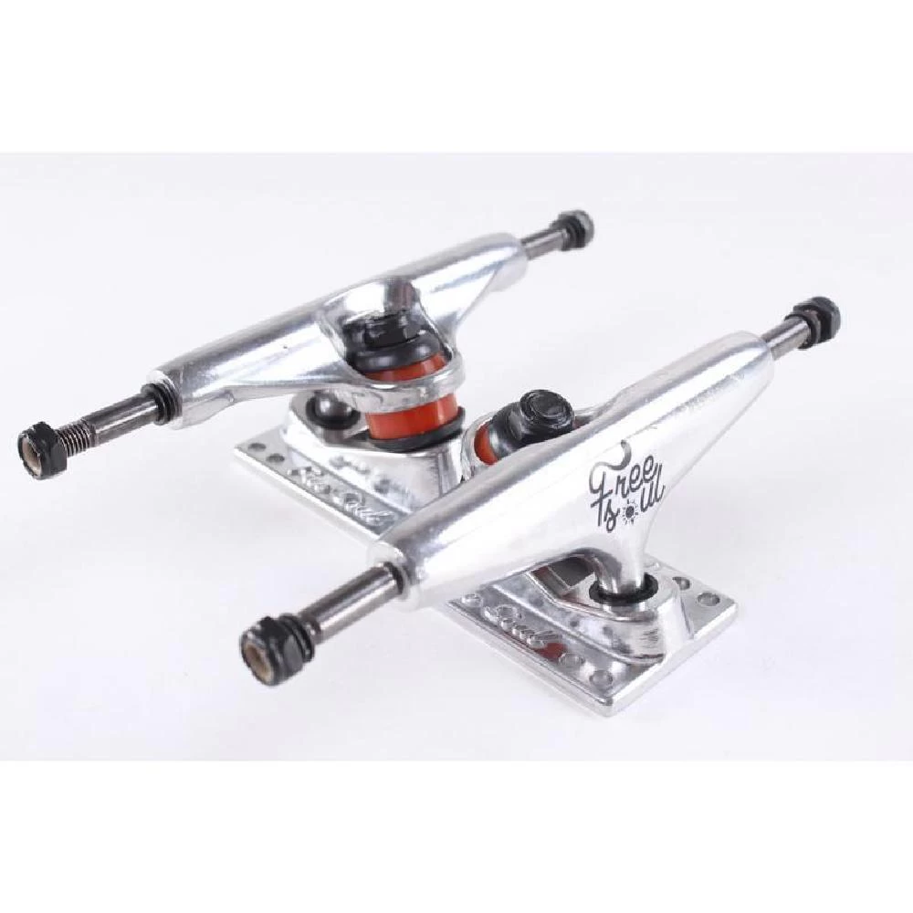 Free Soul 125mm Silver - Set Of 2 - Skateboard Cruiser Trucks - Image 2
