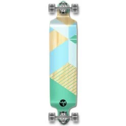 Geometric Green Drop Down Longboard 41 Inches Complete