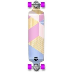 Geometric Purple Drop Down Longboard 41 Inches Complete