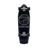 GoldCoast Classic Black 28" Cruiser Skateboard Longboard With Kicktail