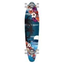 Graphic Tropical Night Kicktail 40 Inch Longboard