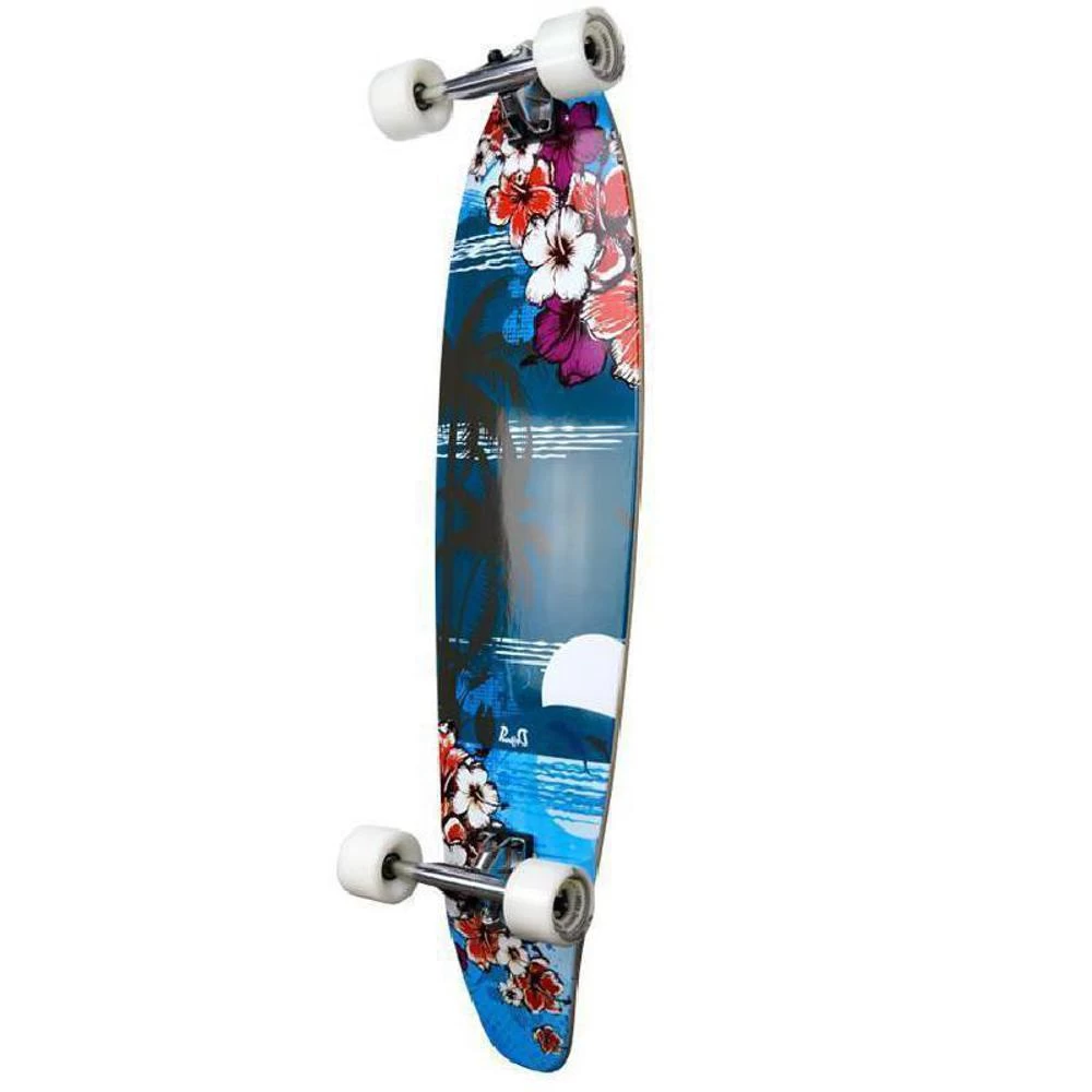 Graphic Tropical Night Kicktail 40 Inch Longboard - Image 3