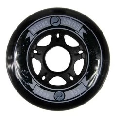 Ground Control Black Wheels 80mm 85a - Set Of 4