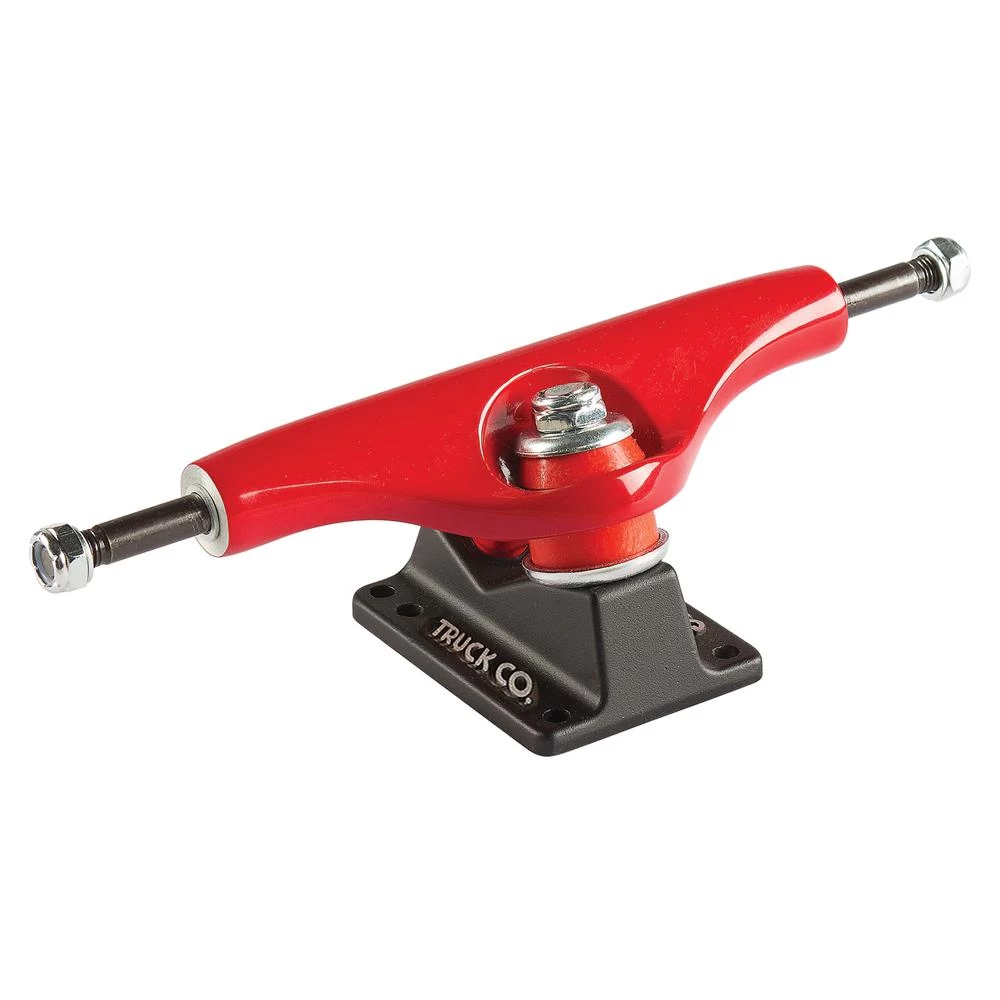 Gullwing Shadow DLX 8.0" Red/Black Skateboard Trucks | Set Of 2