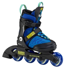 K2 Raider Pro Adjustable Size Skates - Blue/Yellow