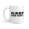 Keep Calm And Ride A Skateboard Wrap Around Coffee Mug