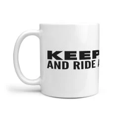 Keep Calm And Ride A Skateboard Wrap Around Coffee Mug