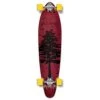 Kicktail In The Pines Red 40 Inches Longboard From Punked