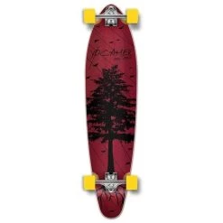 Kicktail In The Pines Red 40 Inches Longboard From Punked