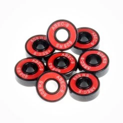 Longboard Skateboard Abec 9 Bearings Red
