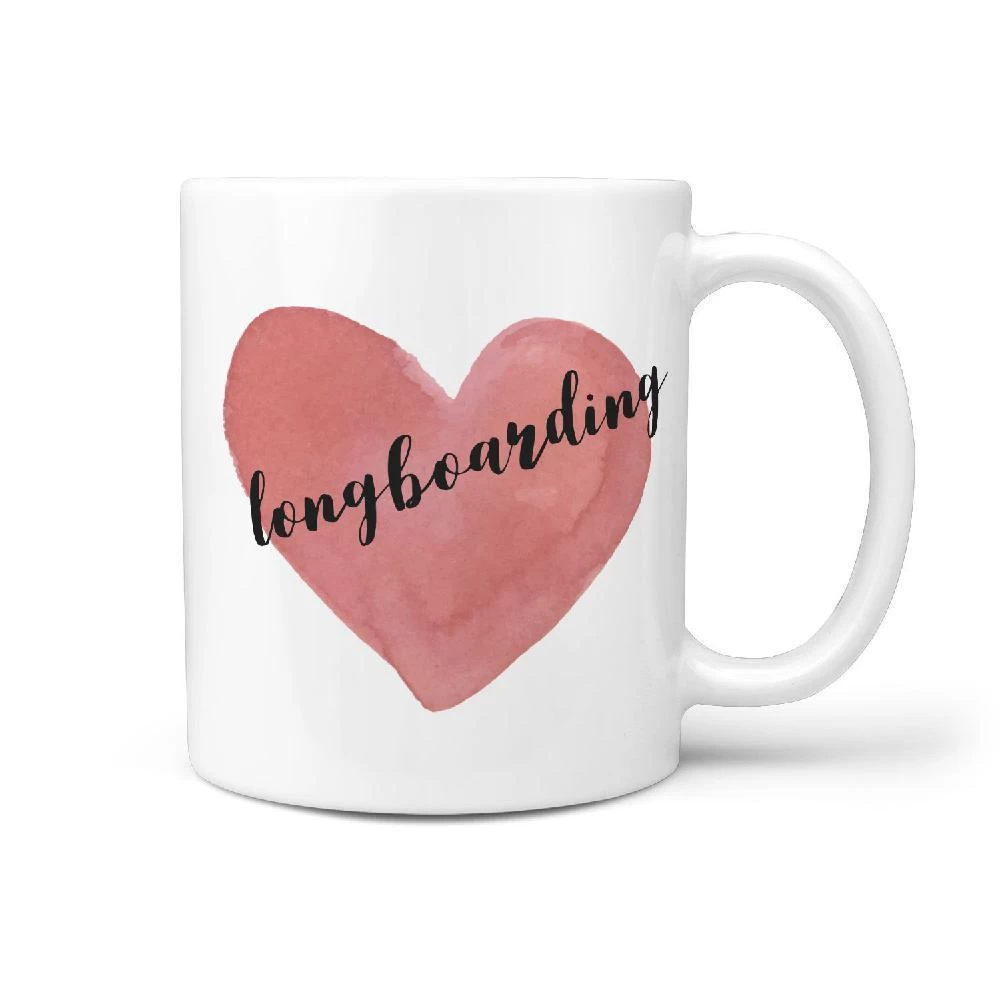 Love Longboarding Coffee Mug Gift Idea