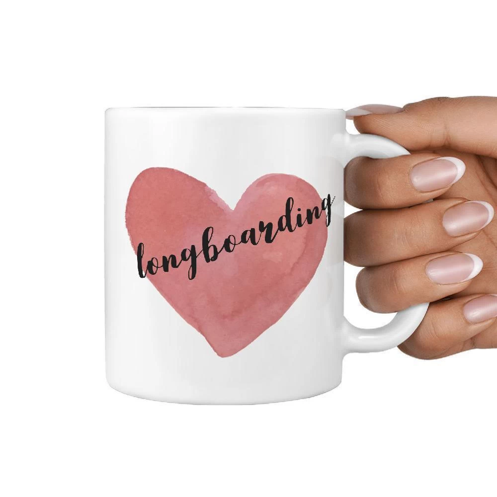 Love Longboarding Coffee Mug Gift Idea - Image 3