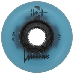 Luminous Light Up Inline Skate Wheels - Blue Glow 4 Pack