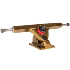 Madrid Caliber II - 184mm/50° In Gold Longboard Trucks W/ Venom Plug Bushings | Set Of 2