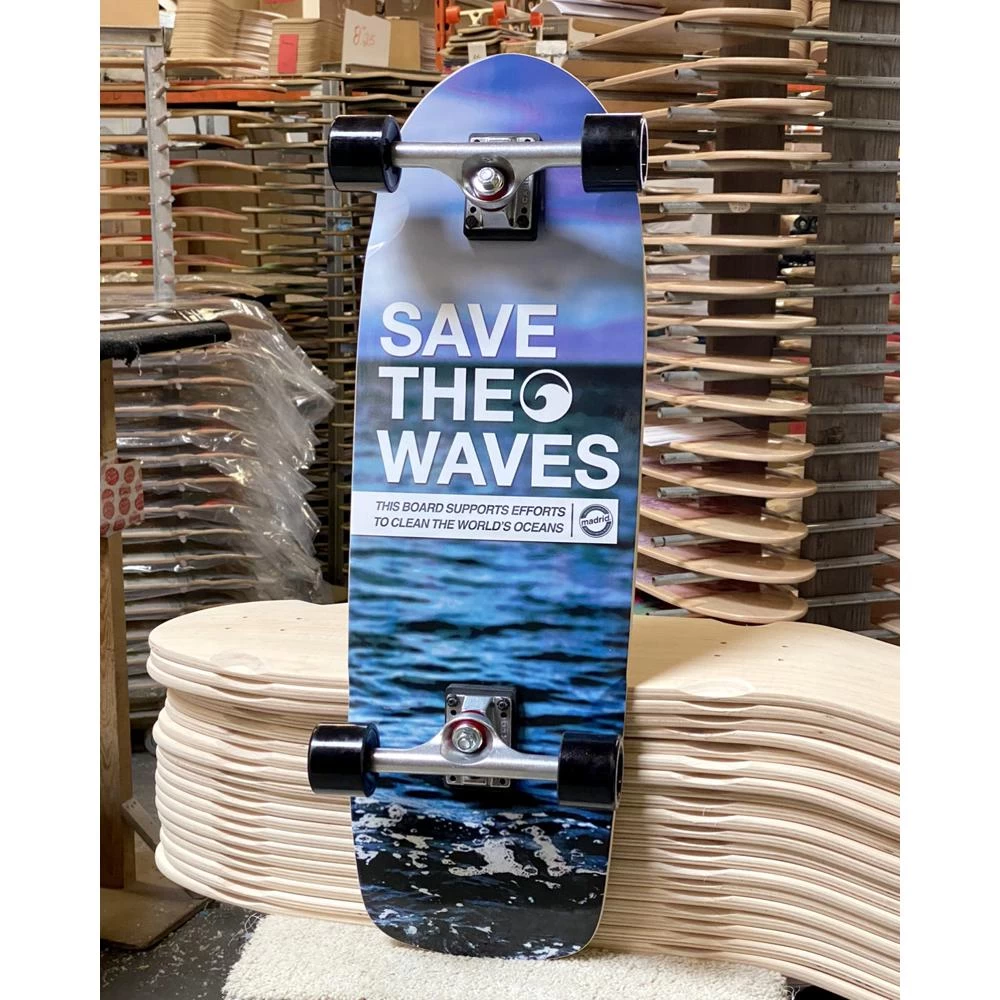 Madrid Marty Save The Waves 29.25" Old School Longboard