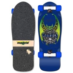 Madrid Retro Beau Brown In Blue 31" Old School Longboard