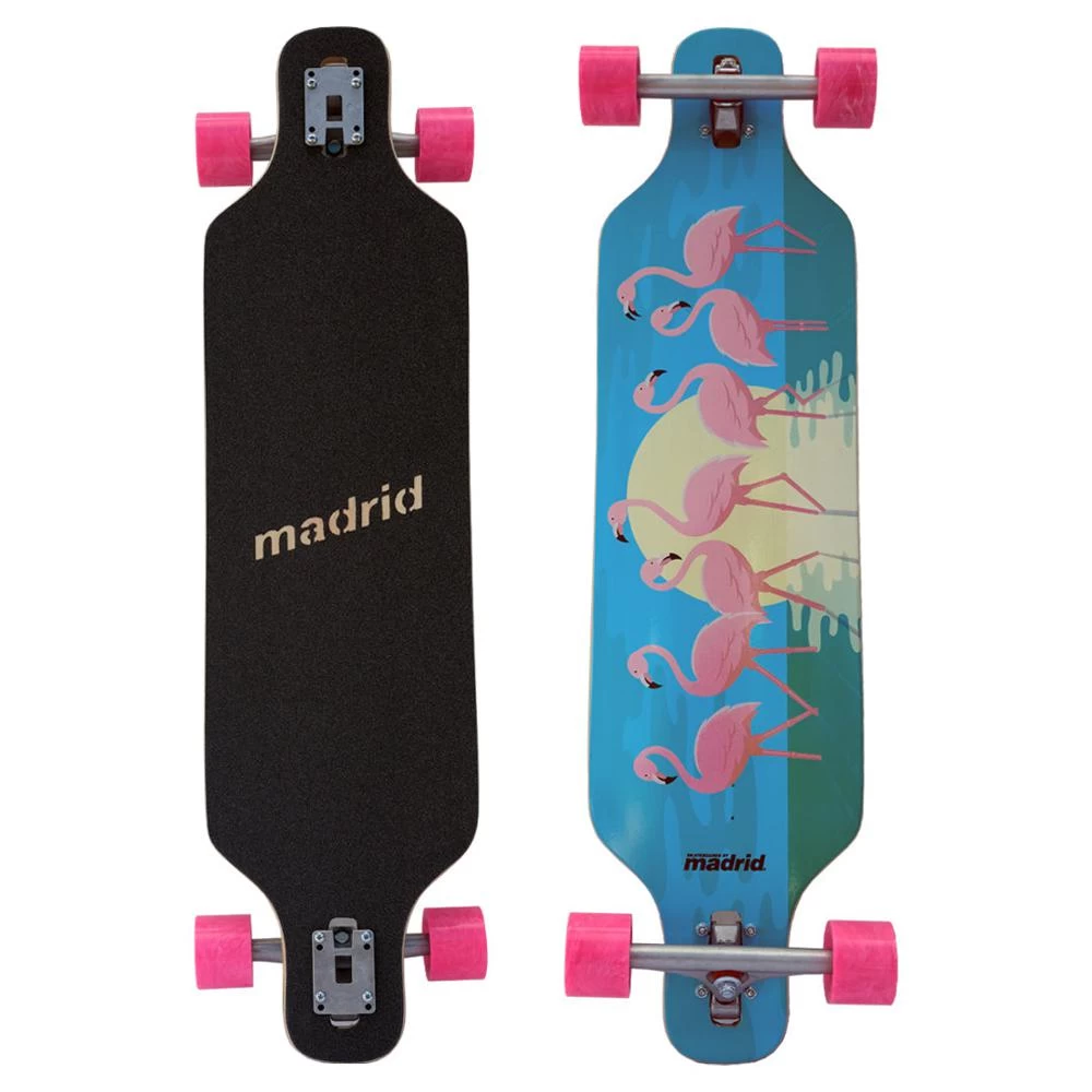 Madrid Trance Flamingos 40" Top Mount|Drop Through Longboard