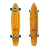 Magneto 44 Inch Bamboo Kicktail Longboard - Blue Wheels