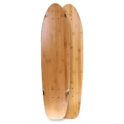 Mini Blank Kicktail Natural 32" Bamboo Longboard Deck
