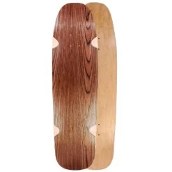 Old School 33" Dark Walnut Blank Kicktail Deck