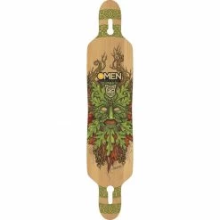 Omen Celtic Mask 41.5" Drop Through With Flex Longboard Deck