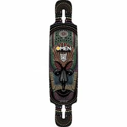 Omen Jamaica Mask 41.5" Drop Through With Kicktail Longboard Deck