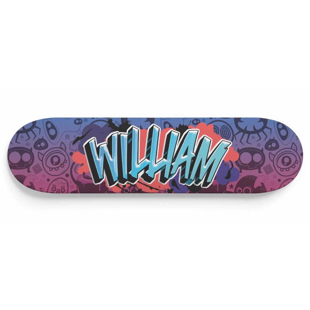 Personalized Fantastic Graffiti Doodle Skateboard Wall Art - Image 6